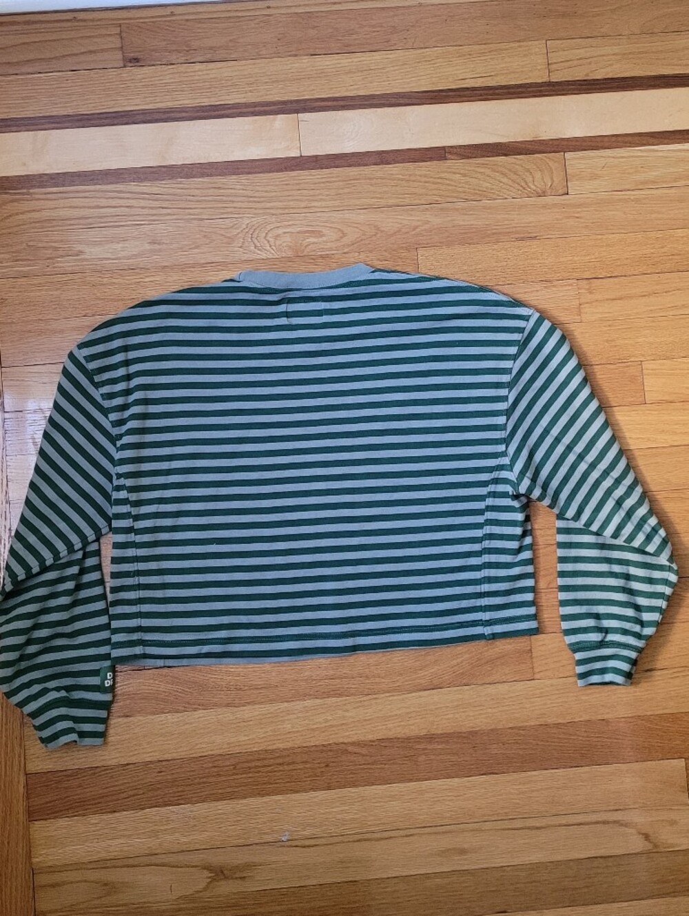 DAILY DRILLS LONG SLEEVE STRIPED GREEN SHIRT - Picture 5 of 6
